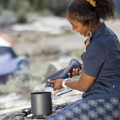 LifeStraw Peak Series Collapsible Squeeze 1Litre Bottle with Filter | Water Filtration System | Further Faster Christchurch NZ | #mountain-blue 