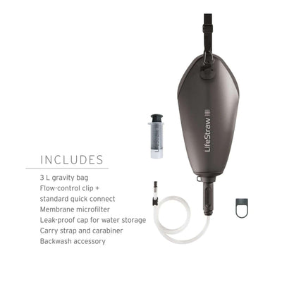 LifeStraw Peak Series Compact Gravity Water Filter System 3 Litre | Portable Water Filtration System | Further Faster Christchurch NZ | #mountain-blue 