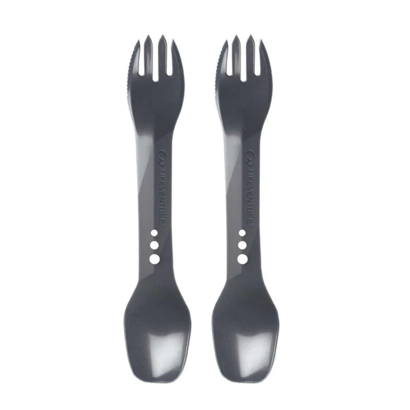 Lifeventure Ellipse Spork - 2 Pack | Cutlery Set | Further Faster Christchurch NZ | #graphite