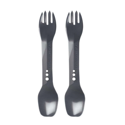 Lifeventure Ellipse Spork - 2 Pack | Cutlery Set | Further Faster Christchurch NZ | #graphite