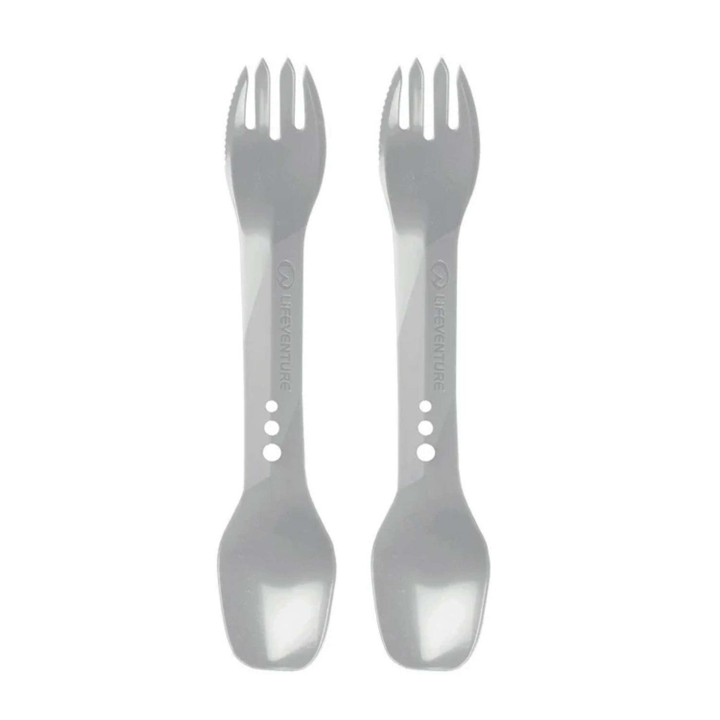 Lifeventure Ellipse Spork - 2 Pack | Cutlery Set | Further Faster Christchurch NZ | #light-grey