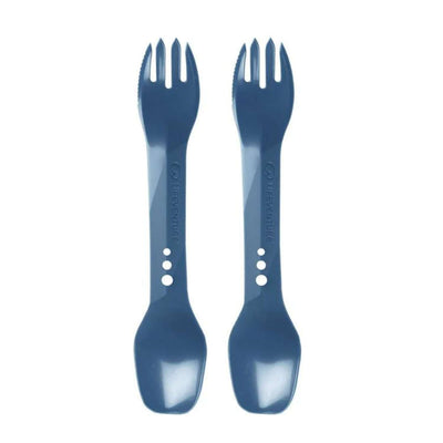 Lifeventure Ellipse Spork - 2 Pack | Cutlery Set | Further Faster Christchurch NZ | #navy-blue