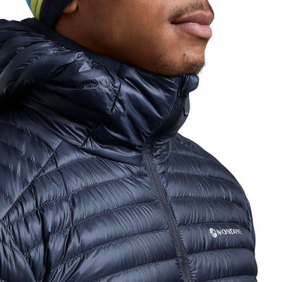 Montane Alpine 850 Nano Hoodie - Mens | Down Insulated Jackets | Further Faster Christchurch NZ | #eclipse-blue
