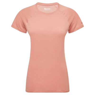 Womens Base Layer NZ | Montane Dart T-Shirt - Womens | Further Faster Christchurch NZ | #pink-clay
