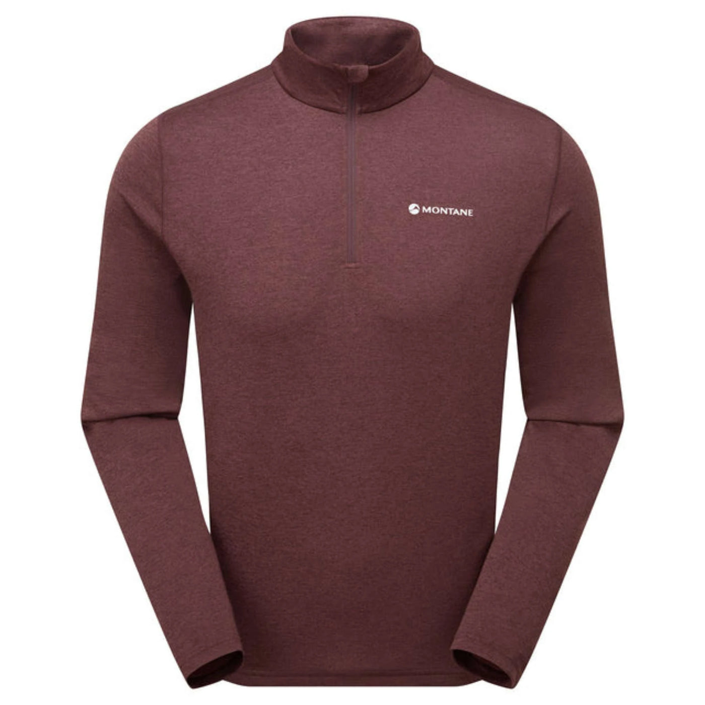 Baselayers NZ | Montane Dart Zip Neck - Mens | Further Faster Christchurch NZ | #dark-garnet