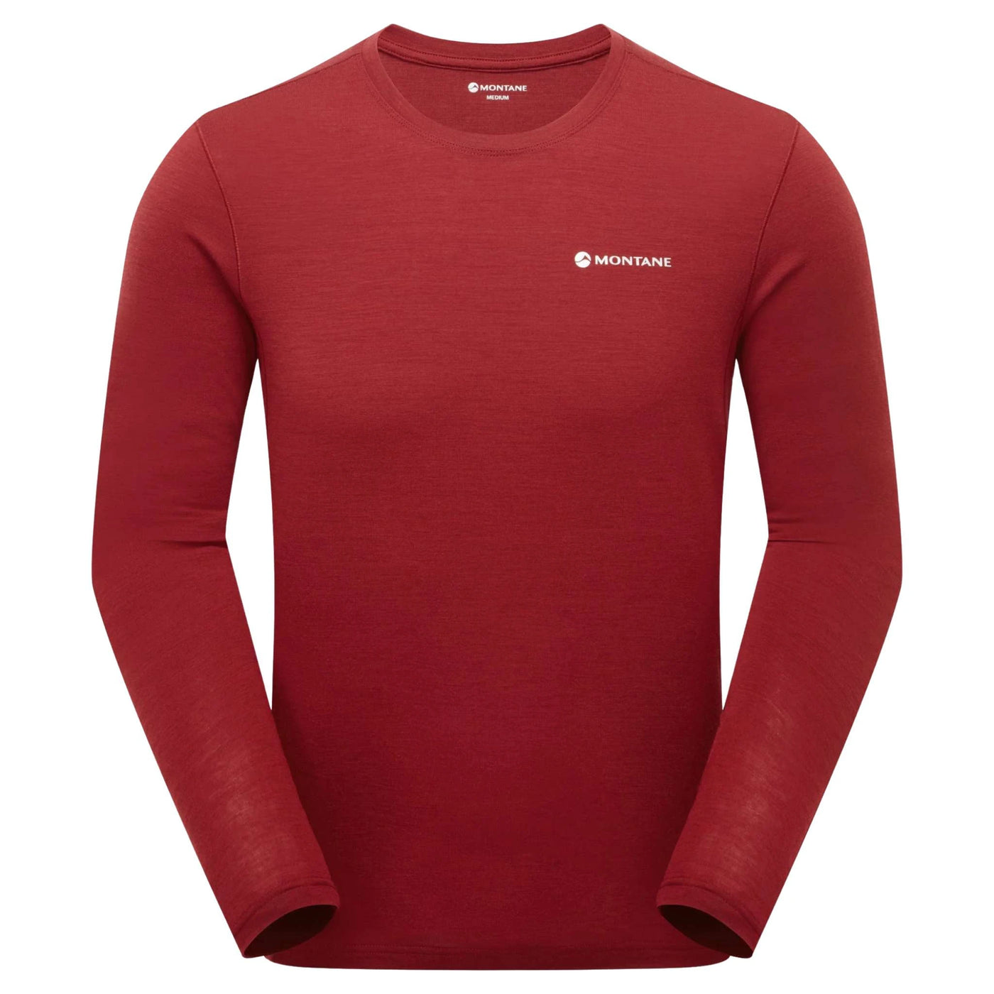 Mens Baselayer NZ | Montane Malli Long Sleeve Tee - Mens | Further Faster Christchurch NZ | #dark-maple