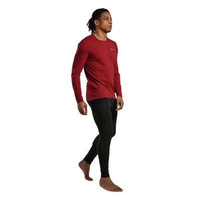 Mens Baselayer NZ | Montane Malli Long Sleeve Tee - Mens | Further Faster Christchurch NZ | #dark-maple