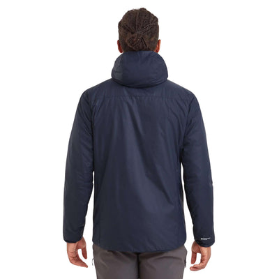 Montane Respond Hoodie - Mens | Mens Synthetic Hooded Jacket | Further Faster Christchurch NZ | #eclipse-blue