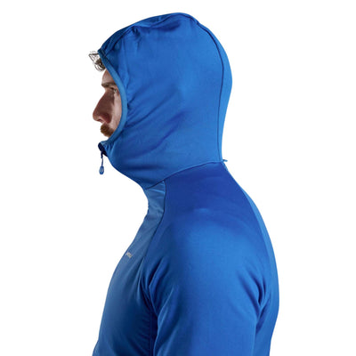 Montane Sirocco Lite Hoodie - Mens | Men's Softshell And Fleece | Further Faster Christchurch NZ | #neptune-blue