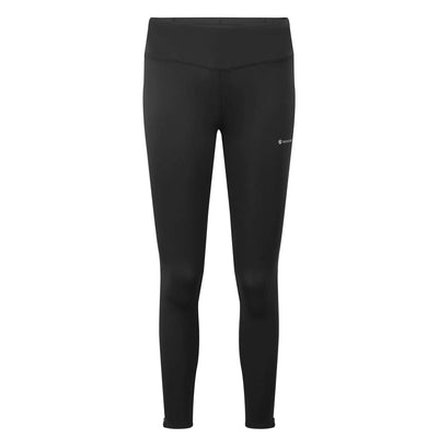 Montane Slipstream Trail Tights Regular Leg - Womens | Trail Running Tights | Further Faster Christchurch NZ | #black