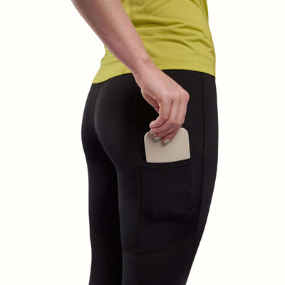 Montane Slipstream Trail Tights Regular Leg - Womens | Trail Running Tights | Further Faster Christchurch NZ | #black