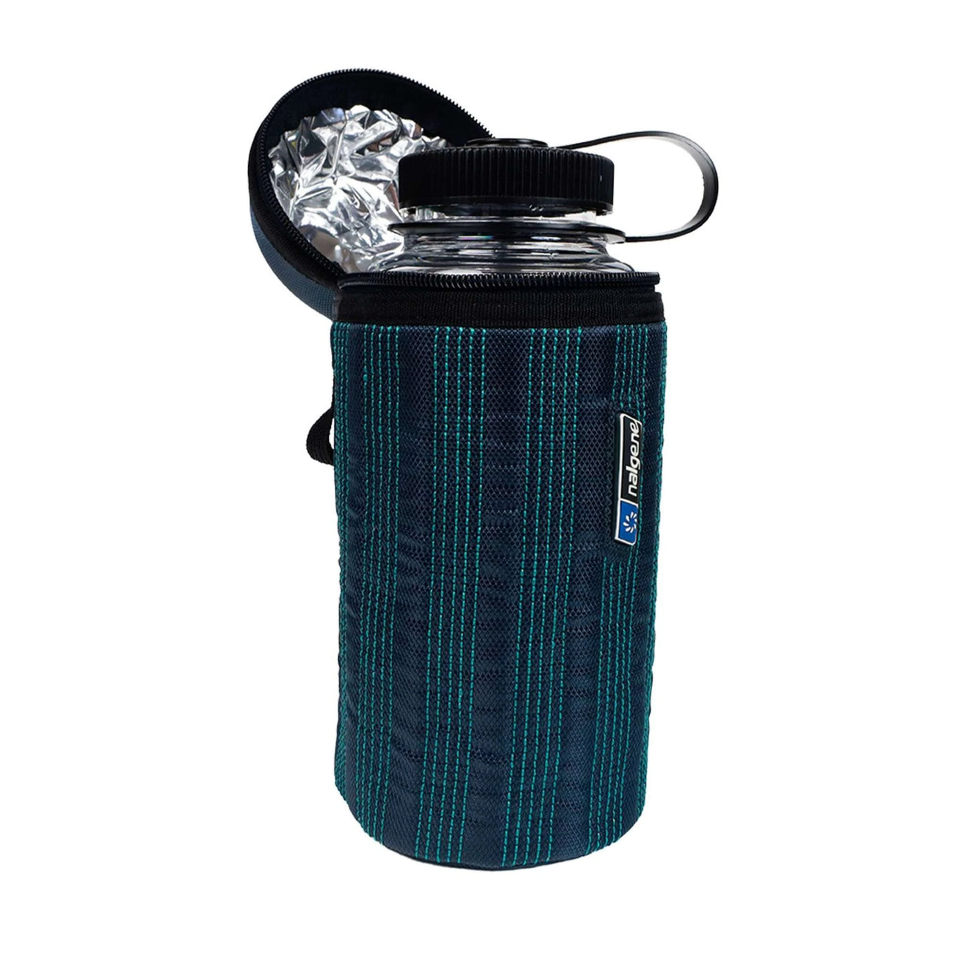 Water Bottle NZ | Nalgene 1L Insulated Bottle Sleeve | Further Faster Christchurch NZ | #grey-blue