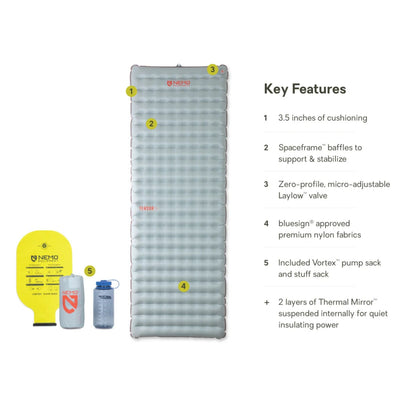 Nemo Sleeping Pad Tensor All-Season - Regular Wide | Sleeping Mats | Further Faster Christchurch NZ
