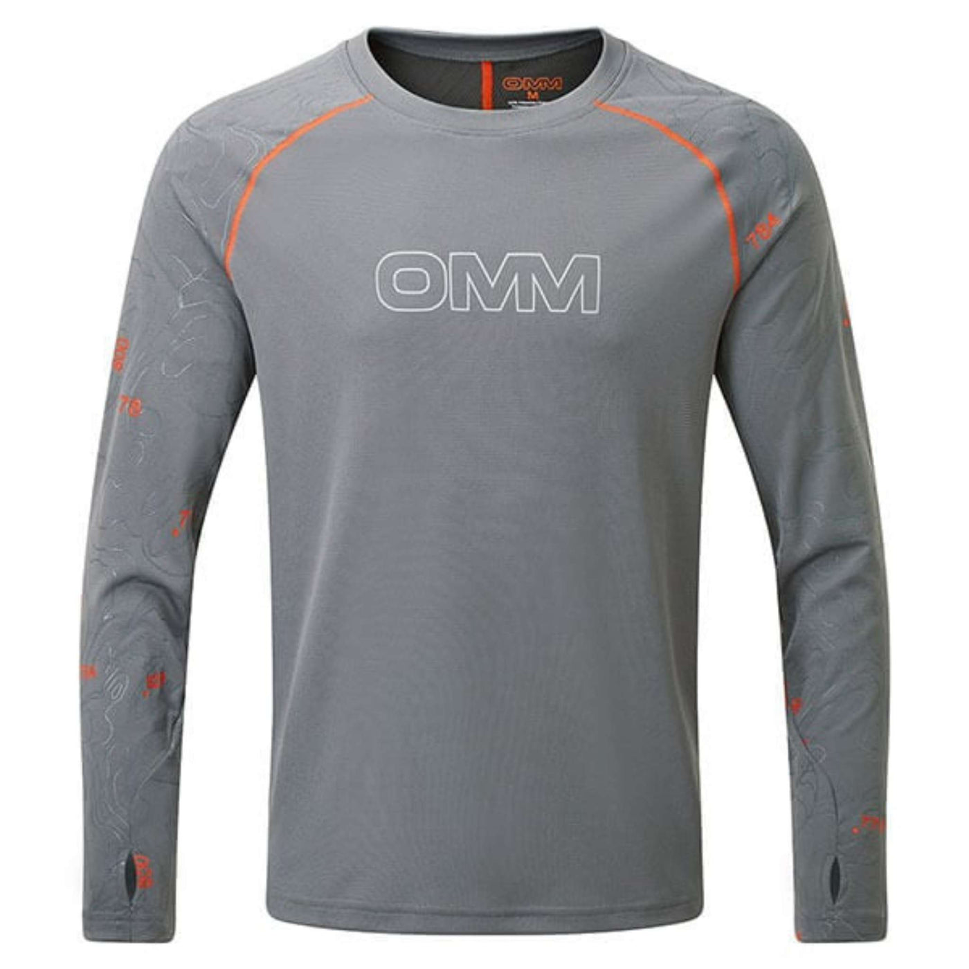OMM Flow Tee Long Sleeve - Mens | Men's Long Sleeve Shirt | Further Faster Christchurch NZ | #grey