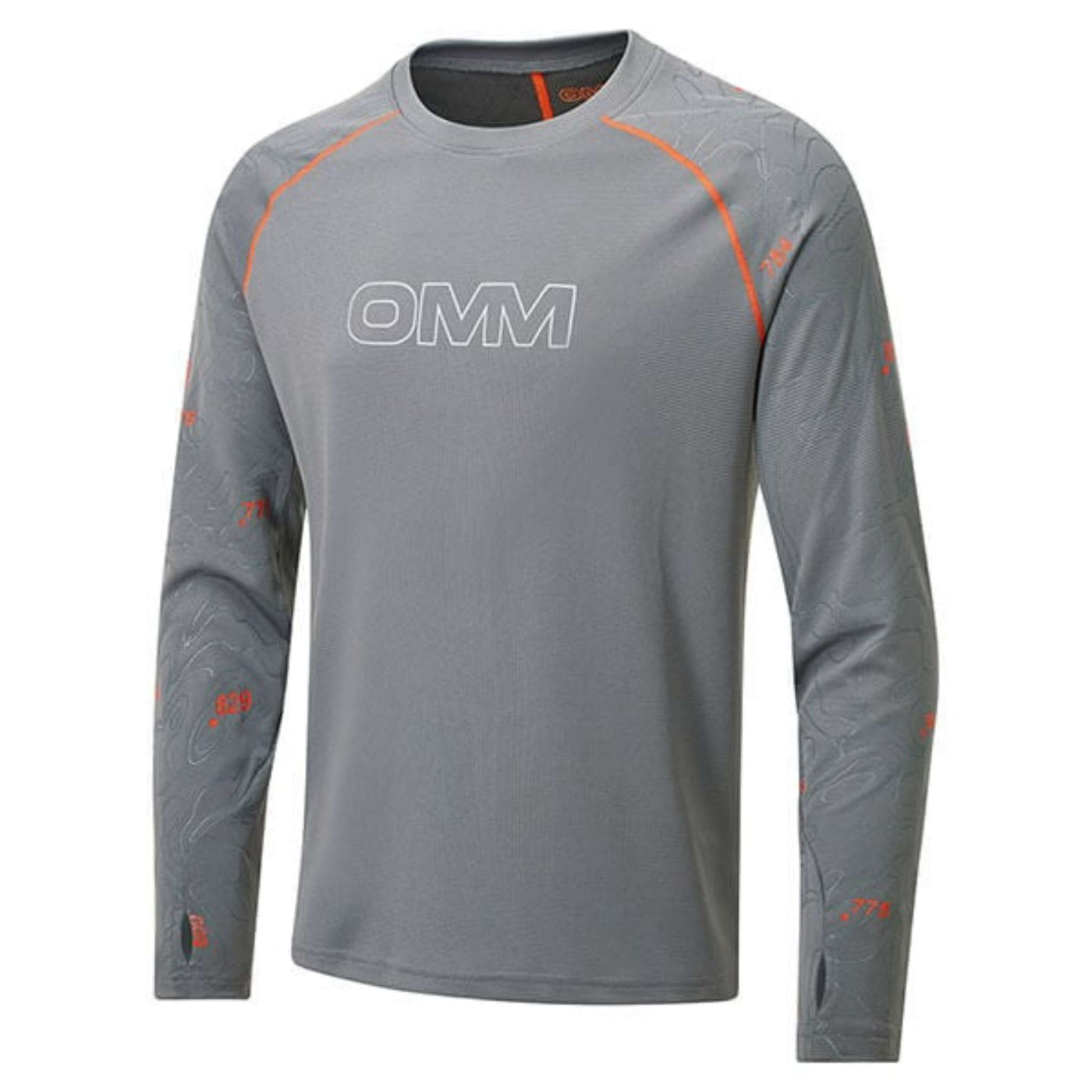 OMM Flow Tee Long Sleeve - Mens | Men's Long Sleeve Shirt | Further Faster Christchurch NZ | #grey