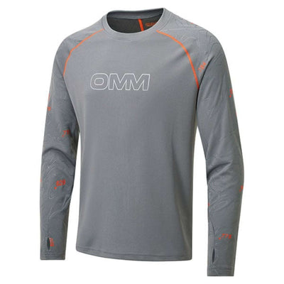 OMM Flow Tee Long Sleeve - Mens | Men's Long Sleeve Shirt | Further Faster Christchurch NZ | #grey