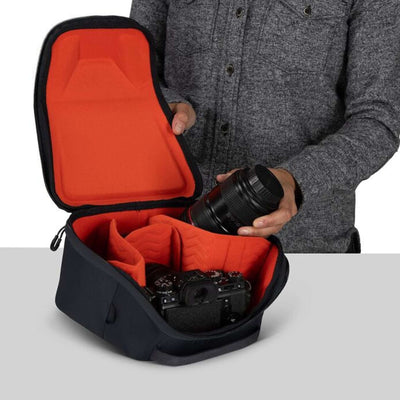 Osprey Camera Cube - Medium | Camera Bag | Further Faster Christchurch NZ | #charcoal-grey 