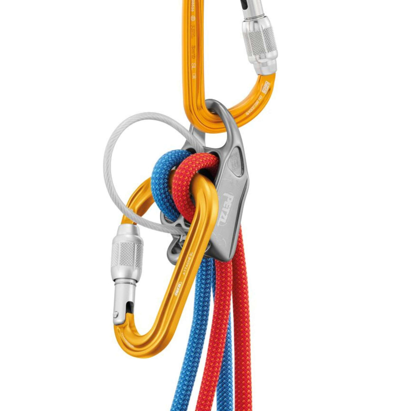 Petzl Attache Carabiner - Screw Lock | Quickdraws & Carabiners | Further Faster Christchurch NZ | #yellow