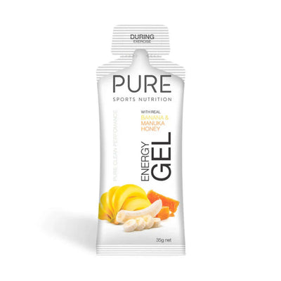 Sports and Endurance Gels NZ | Pure Energy Gel 35g - Banana Manuka Honey | Further Faster Christchurch NZ