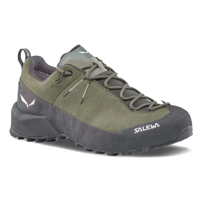 Mens Footwear NZ | Salewa Wildfire Leather 2 GTX Shoe - Mens | Further Faster Christchurch NZ | #faded-green-black