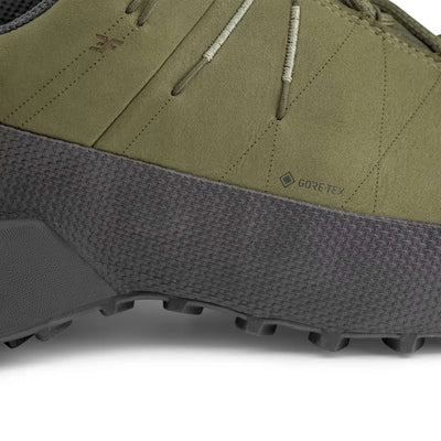 Mens Footwear NZ | Salewa Wildfire Leather 2 GTX Shoe - Mens | Further Faster Christchurch NZ | #faded-green-black