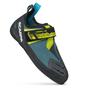 Scarpa Origin VS Climbing Shoe - Mens | Climbing Shoes | Further Faster Christchurch NZ | #petrol-lime
