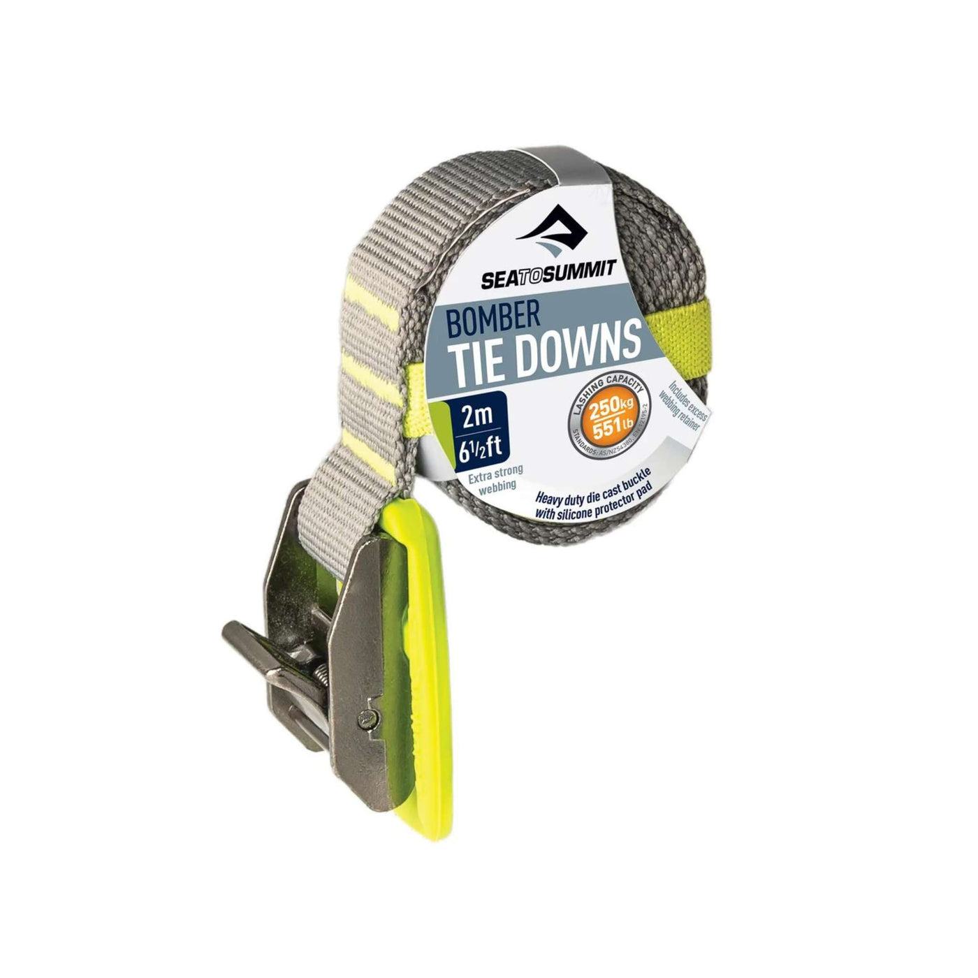 Sea to Summit Bomber Tie Down - 2m | Tie Downs | Further Faster Christchurch NZ