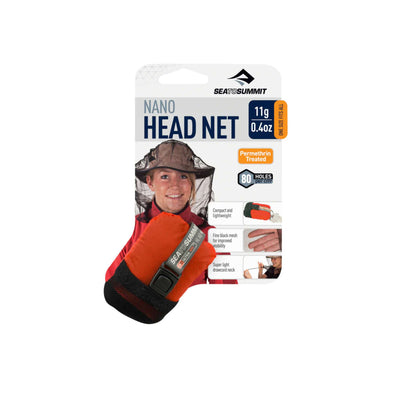Sea to Summit Nano Mosquito Head Net | Mosquito Nets | Further Faster Christchurch NZ