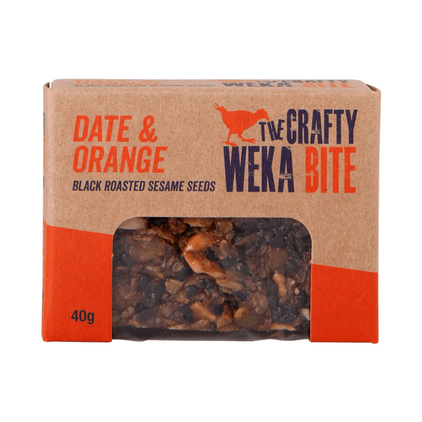The Crafty Weka Date and Orange Bar 40g | Further Faster NZ