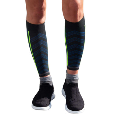 Zensah Featherweight Compression Leg Sleeves | Leg Compression | Further Faster Christchurch NZ | #charcoal-blue