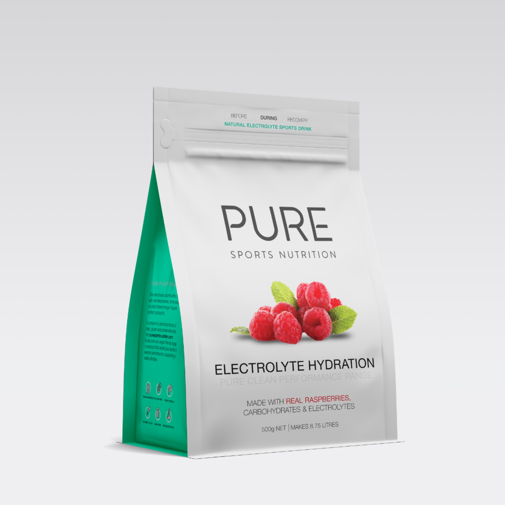 Pure Electrolyte Pouch 500gram | Sports Nutrition and Supplements NZ Raspberry