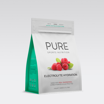 Pure Electrolyte Pouch 500gram | Sports Nutrition and Supplements NZ Raspberry