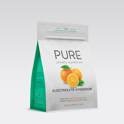 Pure Electrolyte Pouch 500gram | Sports Nutrition and Supplements NZ Orange