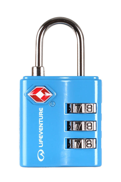 Lifeventure TSA Combi Lock | Travel and Luggage Locks | NZ Blue #LV-Blue