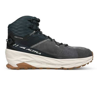 Altra Olympus 5.0 Hike Mid Gore-Tex - Mens | Mens Hiking Boots NZ | Further Faster Christchurch NZ #black-grey