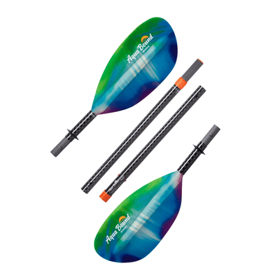 Aqua Bound Whiskey Fibreglass - 4 Piece | Pack Rafting Paddle | Further Faster Christchurch NZ #northern-lights