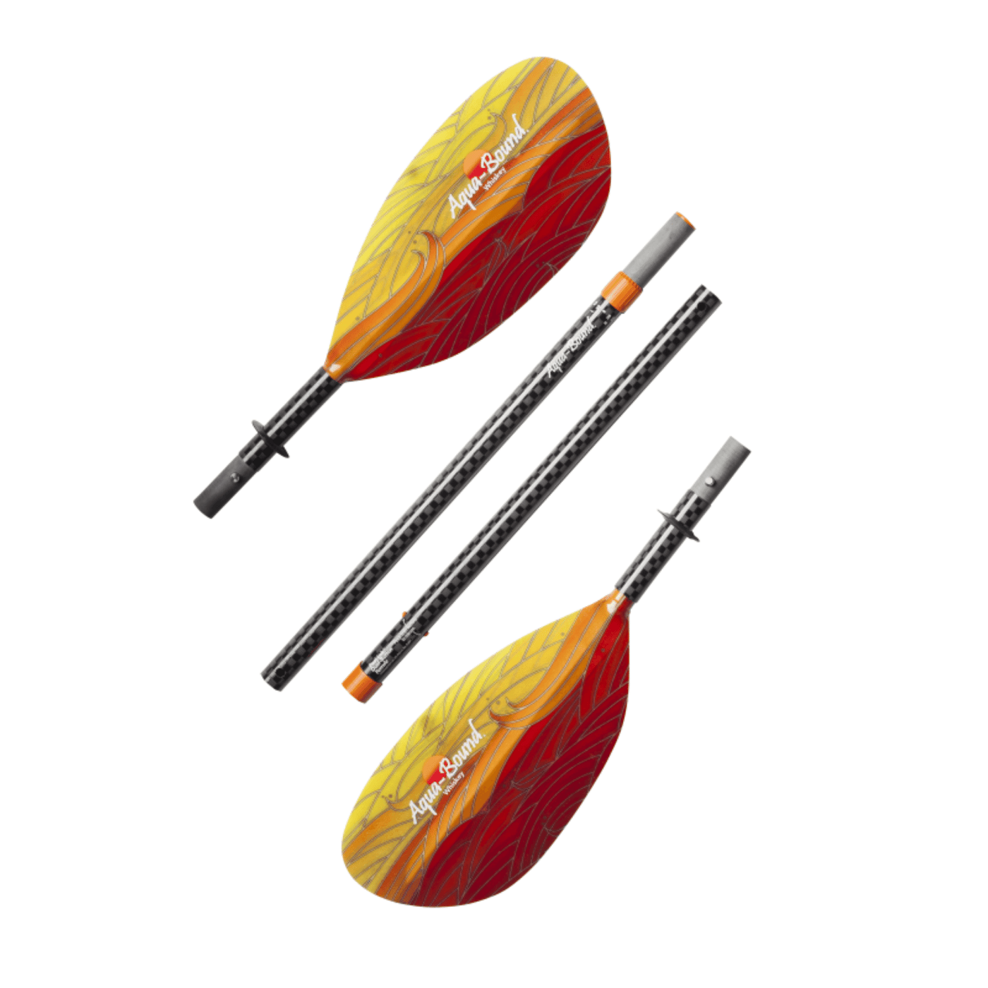 Aqua Bound Whiskey Fibreglass - 4 Piece | Pack Rafting Paddle | Further Faster Christchurch NZ #fuego