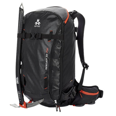 Arva Rescuer 32 Pro Pack | Back Country Avalanche Pack NZ | Ava NZ | Further Faster Christchurch NZ #black