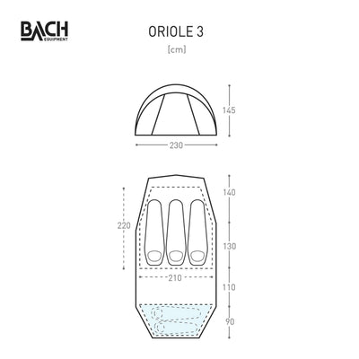 Bach Tent Oriole 3 | 3 Person 4 Season Tent NZ | Further Faster Christchurch NZ #willow-bough-green