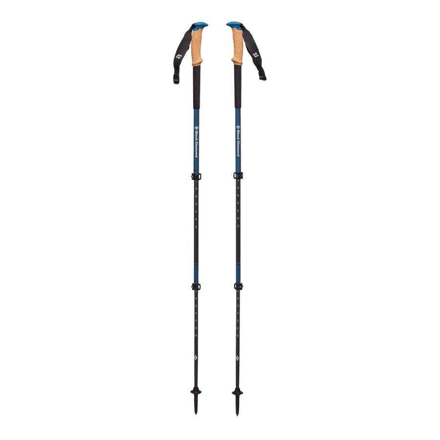 Cork top trekking poles