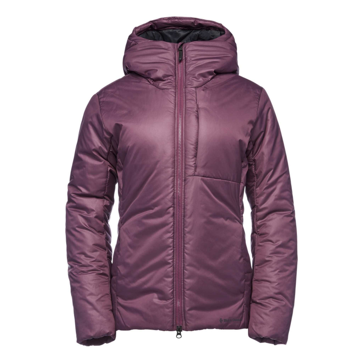 Black Diamond Belay Parka - Womens | Alpine Belay Jacket | Further Faster Christchurch NZ #bd-plum