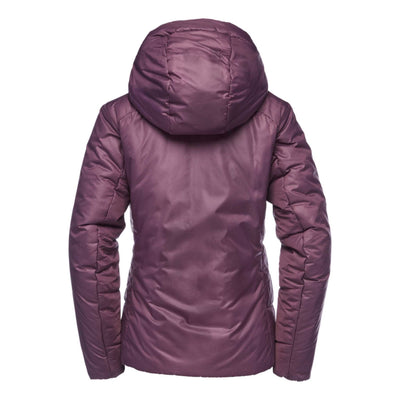 Black Diamond Belay Parka - Womens | Alpine Belay Jacket | Further Faster Christchurch NZ #bd-plum