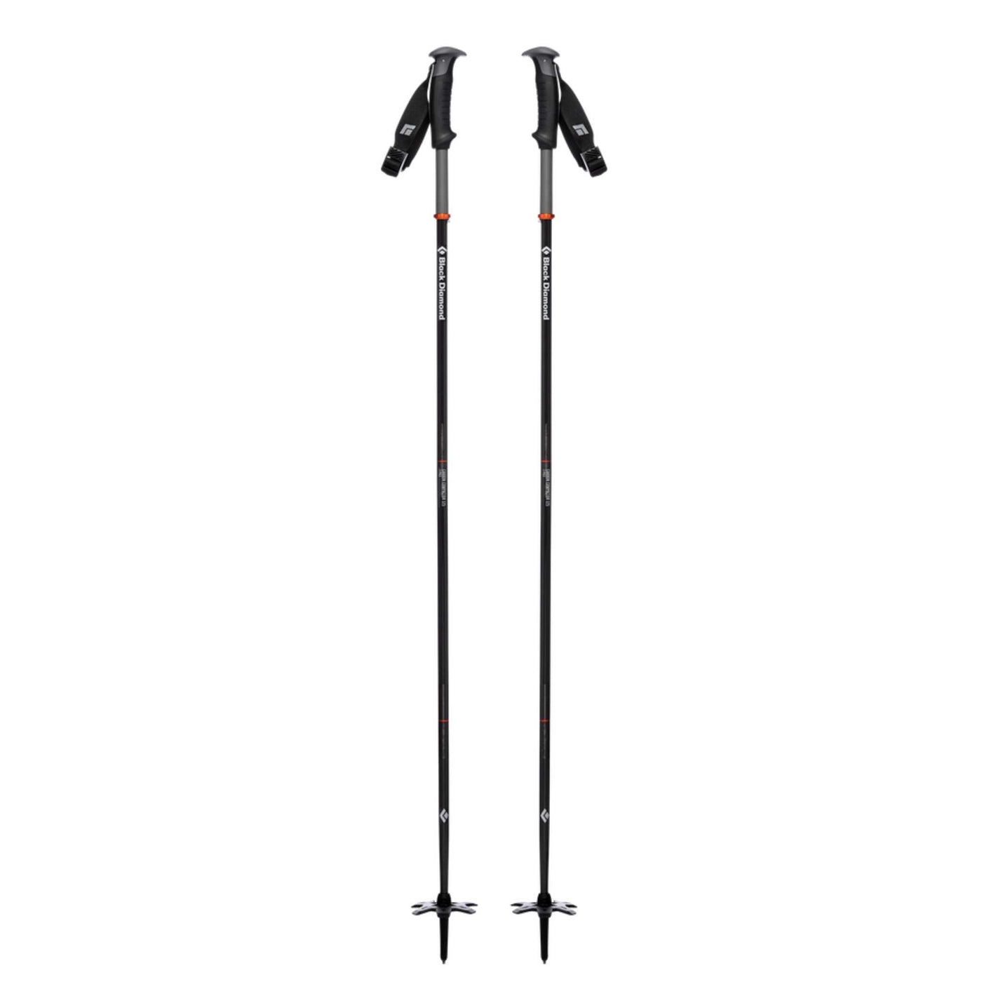 Black Diamond Carbon Compactor Ski Poles - Pair | Backcountry Ski Touring Poles | Further Faster Christchurch NZ