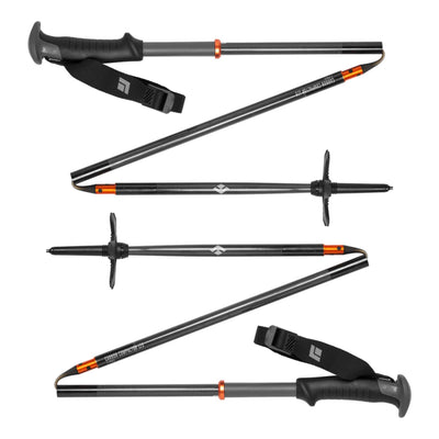 Black Diamond Carbon Compactor Ski Poles - Pair | Backcountry Ski Touring Poles | Further Faster Christchurch NZ