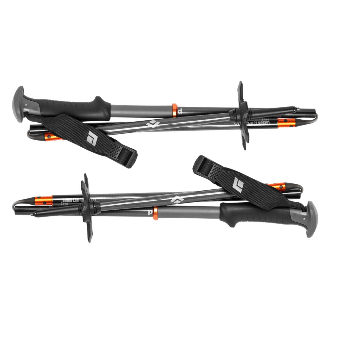 Black Diamond Carbon Compactor Ski Poles - Pair | Backcountry Ski Touring Poles | Further Faster Christchurch NZ