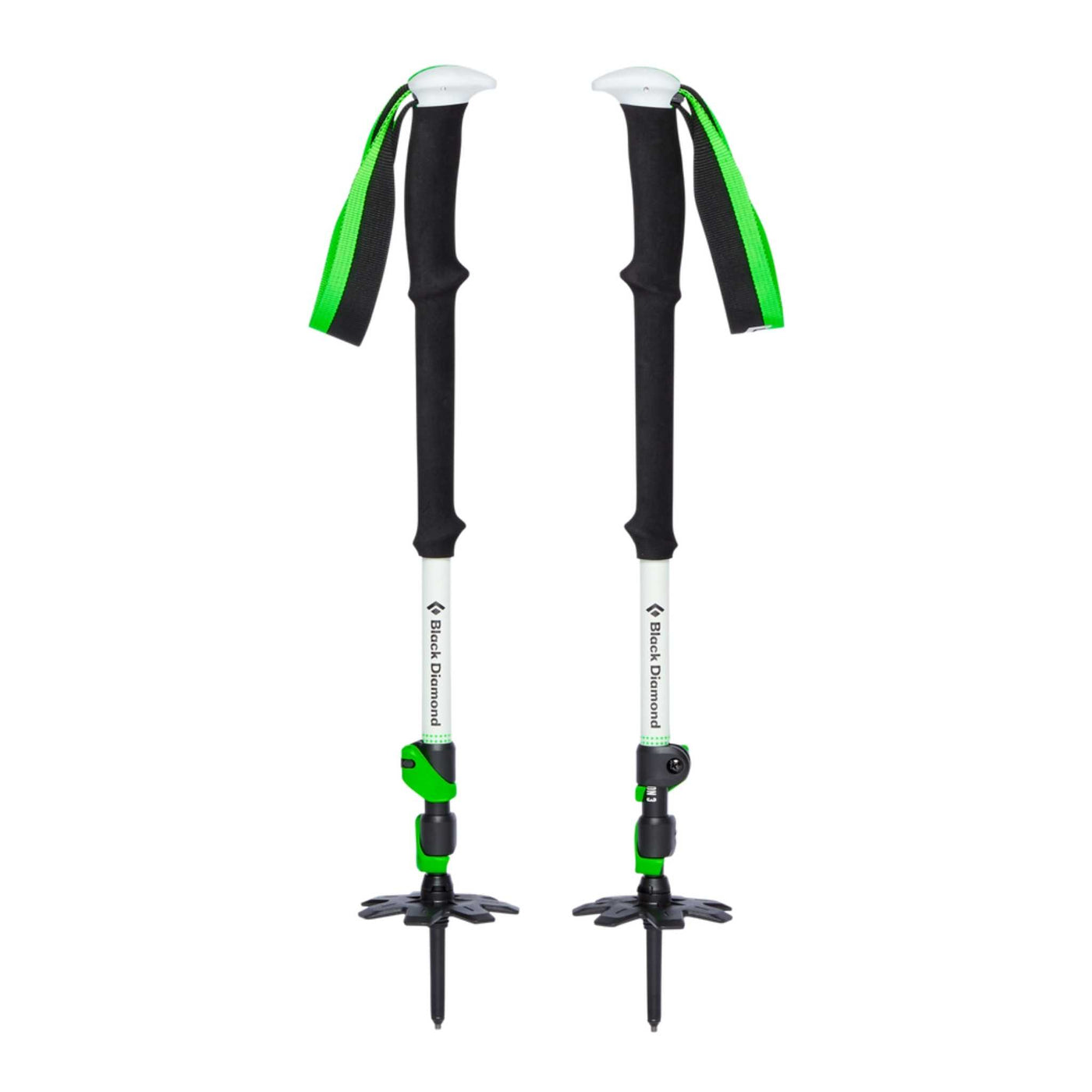 Black Diamond Expedition 3 Ski Poles | Ski Touring & Expedition Poles | Further Faster Christchurch NZ #green-bd