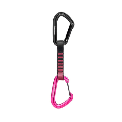 Black Diamond Hotforge Hybrid Quickdraw  - 12cm | Rock Climbing Quickdraws | Further Faster Christchurch NZ #ultra-pink