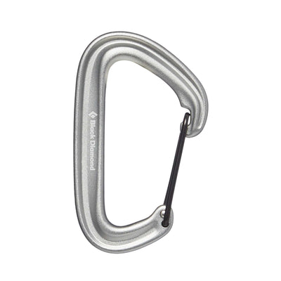 Black Diamond Litewire Carabiner | Lightweight Rock Climbing Carabiners | Further Faster Christchurch NZ #grey