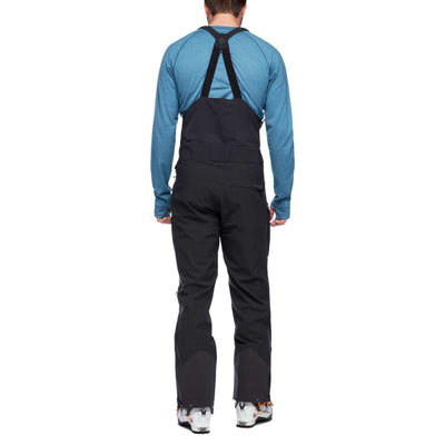 Black Diamond Recon Stretch Bibs - Mens | Ski & Snowboard Bib | Further Faster Christchurch NZ #black