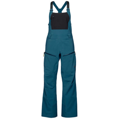 Black Diamond Recon Stretch Bibs - Womens NZ | Ski & Snowboard Bib | Further Faster Christchurch NZ #azurite